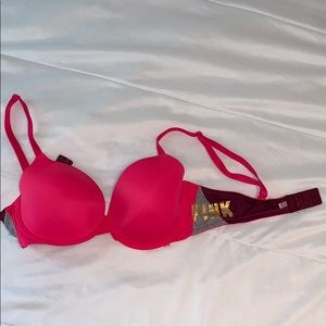 Pink bra barely worn size 34C